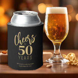 Rafraîchisseur Pour Canette Salutations à l'anniversaire de jalon personnalisé