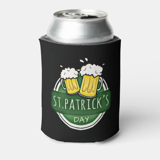 Rafraîchisseur Pour Canette Salutations à St Patrick's Day Beer Mugs (Can Dos)
