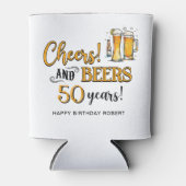 Rafraîchisseur Pour Canette Salutations aux bières 50e anniversaire (Devant)