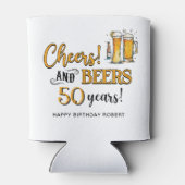 Rafraîchisseur Pour Canette Salutations aux bières 50e anniversaire (Dos)