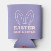 Rafraîchisseur Pour Canette Salutations de Pâques Bunny Ears Beverage Cooler (Dos)