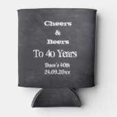 Rafraîchisseur Pour Canette Salutations personnalisées Chalkboard anniversaire (Devant)