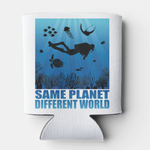 Rafraîchisseur Pour Canette Same Planet Different World Scuba Diver