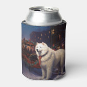 Rafraîchisseur Pour Canette Samoyed Christmas Festive Saison (Can devant)