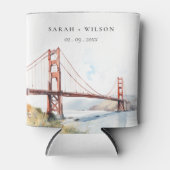 Rafraîchisseur Pour Canette San Francisco Golden Gate Bridge Landscape Wedding (Devant)