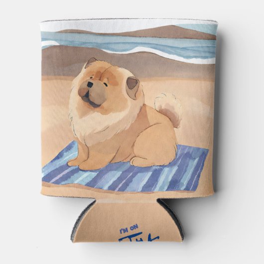 Rafraîchisseur Pour Canette SAND N'SEA Chow Chow Chien (Devant)