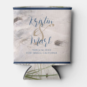 Rafraîchisseur Pour Canette Sandy Beach Wedding 2 Can Cooler