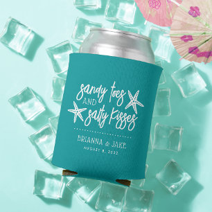 Rafraîchisseur Pour Canette Sandy Toes Salty Kisses Destination Mariage Favori