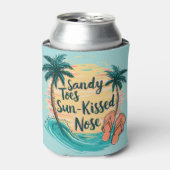 Rafraîchisseur Pour Canette Sandy Toes Soleil Baisé Nez Plage Esthétique (Can devant)