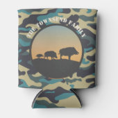 Rafraîchisseur Pour Canette Sanglier et Camouflage (Devant)