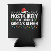 Rafraîchisseur Pour Canette Santas Sleigh Noël, Ingénieur (Devant)