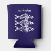 Rafraîchisseur Pour Canette Sardines-Bleu Hawaïen (Dos)