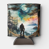 Rafraîchisseur Pour Canette Sasquatch debout sous le clair de lune (Devant)