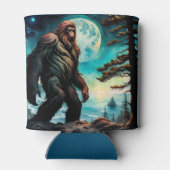 Rafraîchisseur Pour Canette Sasquatch debout sur la crête surplombant l'océan (Dos)
