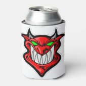 Rafraîchisseur Pour Canette satan tête visage démon de dessin (Can devant)