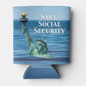 Rafraîchisseur Pour Canette Sauver la sécurité sociale (Devant)