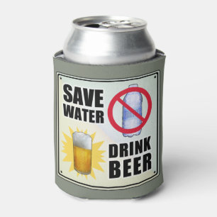 Rafraîchisseur Pour Canette Sauvez l'eau - bière de boissons