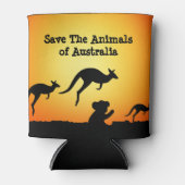 Rafraîchisseur Pour Canette Sauvez les animaux d'Australie (Devant)