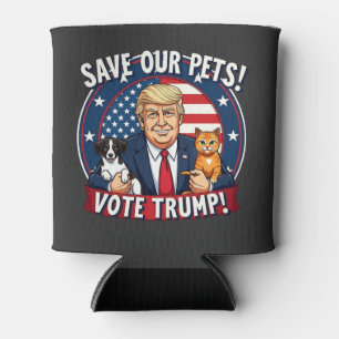 Rafraîchisseur Pour Canette Sauvez nos animaux de compagnie Votez Trump Pets F