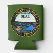 Rafraîchisseur Pour Canette Sceau de Chattanooga, Tennessee (Dos)