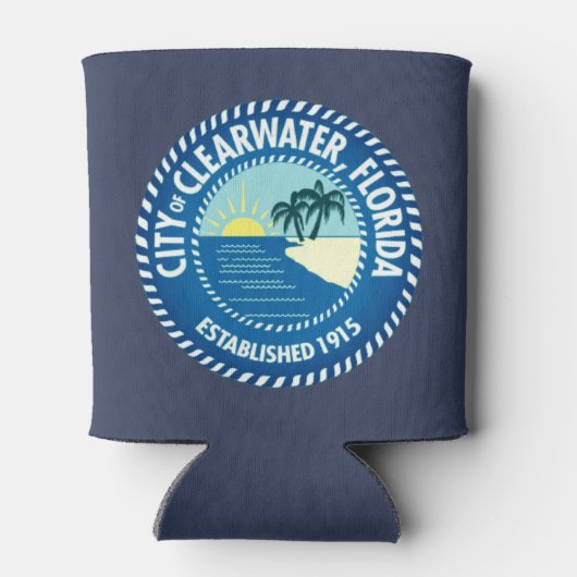 Rafraîchisseur Pour Canette Sceau de Clearwater, Floride (Dos)