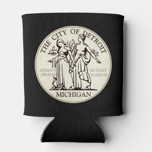 Rafraîchisseur Pour Canette Sceau de la ville de Detroit (Dos)