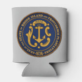 Rafraîchisseur Pour Canette Sceau d'État de l'île Rhode (Dos)