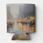 Rafraîchisseur Pour Canette Scène de pluie du soir en ville (Dos)