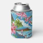 Rafraîchisseur Pour Canette Scènes hawaïennes avec Monogramme (Can Dos)
