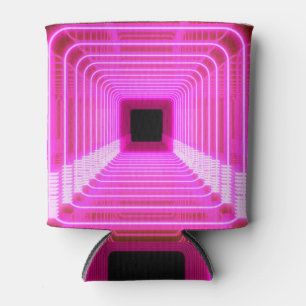Rafraîchisseur Pour Canette Sci-Fi Retro 3D : Illustration d'art pop