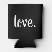 Rafraîchisseur Pour Canette script chic LOVE. | (Devant)