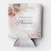 Rafraîchisseur Pour Canette Script de Baby Shower Pampas Grass Terracotta (Devant)