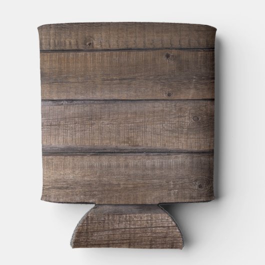 Rafraîchisseur Pour Canette Script de monogramme Motif rustique personnalisé (Dos)