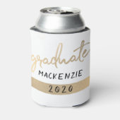 Rafraîchisseur Pour Canette Script Gold | Élégante brosse à main (Can Dos)