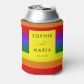 Rafraîchisseur Pour Canette Script Mariage moderne Simple Pride LGBTQ (Can Dos)