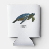 Rafraîchisseur Pour Canette Sea turtle cartoon (Dos)