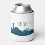 Rafraîchisseur Pour Canette Seattle Skyline Blue (Can devant)