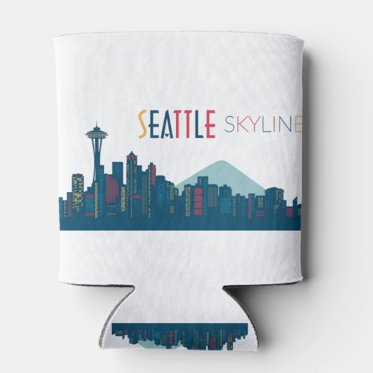 Rafraîchisseur Pour Canette Seattle Skyline Blue (Dos)
