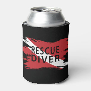 Rafraîchisseur Pour Canette Secourir le plongeur, Diver Diver Drapeau, Drapeau