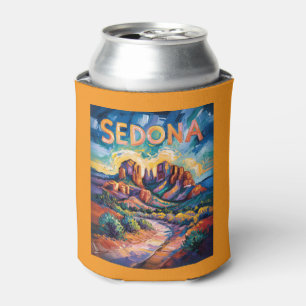 Rafraîchisseur Pour Canette Sedona Arizona Cathedral Rock Van Gogh Art vibrant