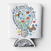 Rafraîchisseur Pour Canette Sensibilisation sur l'autisme à refroidissement (Devant)