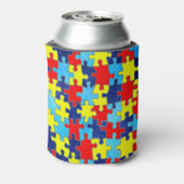 Rafraîchisseur Pour Canette Sensibilisation sur l'autisme-Puzzle par Shirley T (Can Dos)