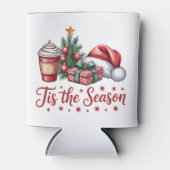 Rafraîchisseur Pour Canette Sentez Jolly Christmas Tree Hot Cocoa Holiday (Devant)