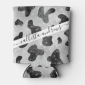 Rafraîchisseur Pour Canette Séquins de Parties scintillant brillant noir brill (Devant)