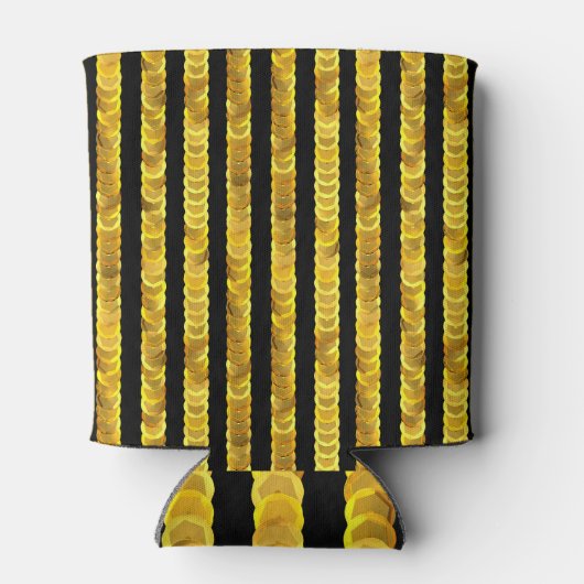 Rafraîchisseur Pour Canette Séquins motif, perles, strass, mode 3D. (Dos)