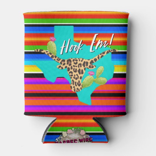 Rafraîchisseur Pour Canette Serape Hook Em Can Cooler (Devant)