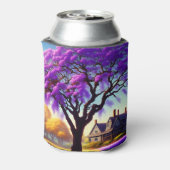 Rafraîchisseur Pour Canette **"Sérénité rustique : L'Embrace pourpre de Jacara (Can Dos)