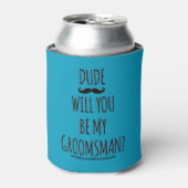 Rafraîchisseur Pour Canette serez-vous mon groomsman Can Cooler (Can devant)