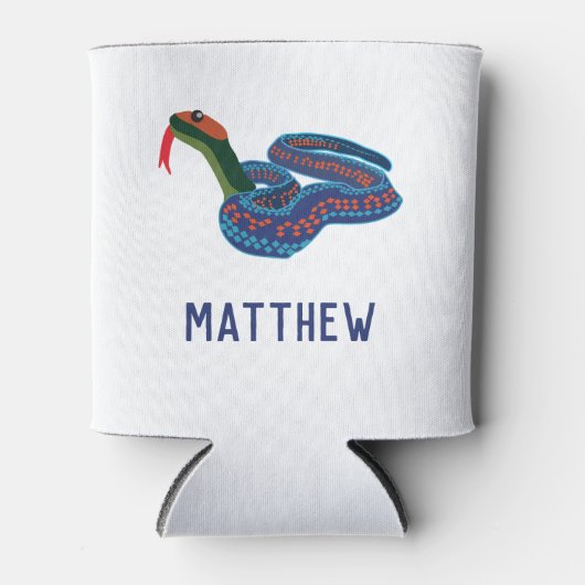 Rafraîchisseur Pour Canette Serpent à jarre à facettes rouges de Californie Pe (Devant)