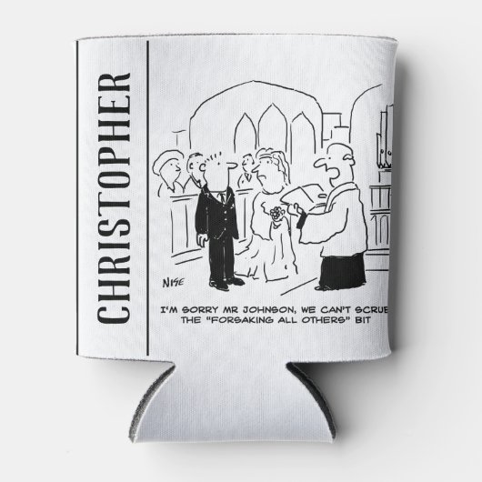 Rafraîchisseur Pour Canette Service de l'église mariage Vicar ne peut pas frot (Devant)